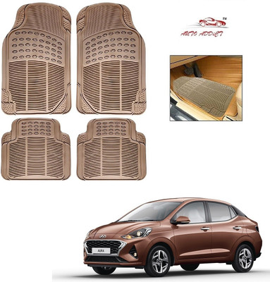 AuTO ADDiCT Rubber Standard Mat For  Hyundai Aura(Beige)