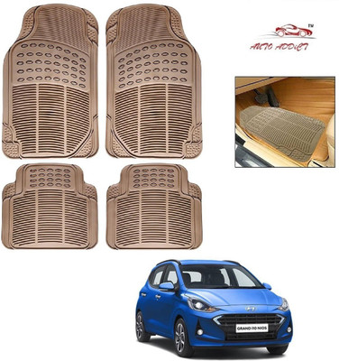 AuTO ADDiCT Rubber Standard Mat For  Hyundai Grand i10 Nios(Beige)