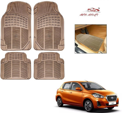 AuTO ADDiCT Rubber Standard Mat For  Datsun Go(Beige)