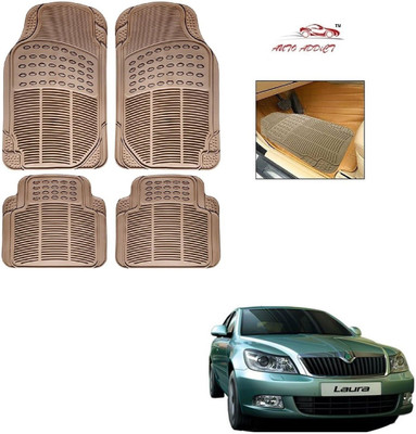 AuTO ADDiCT Rubber Standard Mat For  Skoda Laura(Beige)