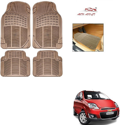 AuTO ADDiCT Rubber Standard Mat For  Chevrolet Spark(Beige)