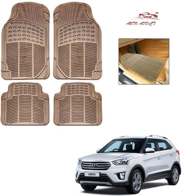 AuTO ADDiCT Rubber Standard Mat For  Hyundai Creta(Beige)