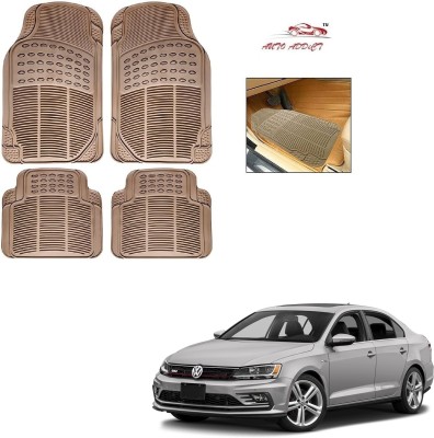 AuTO ADDiCT Rubber Standard Mat For  Volkswagen Passat(Beige)