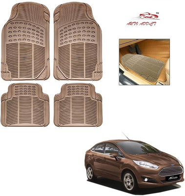 AuTO ADDiCT Rubber Standard Mat For  Ford Fiesta(Beige)