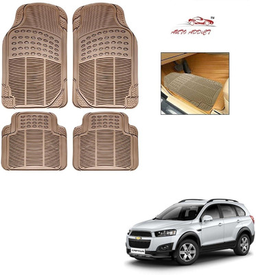 AuTO ADDiCT Rubber Standard Mat For  Chevrolet Captiva(Beige)