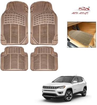 AuTO ADDiCT Rubber Standard Mat For  Jeep Compass(Beige)