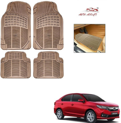 AuTO ADDiCT Rubber Standard Mat For  Honda Amaze(Beige)
