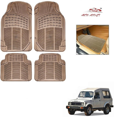 AuTO ADDiCT Rubber Standard Mat For  Maruti Suzuki Gypsy(Beige)