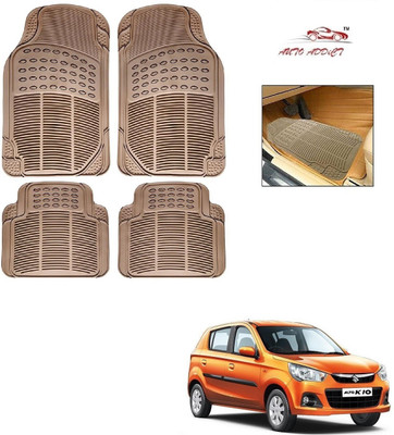AuTO ADDiCT Rubber Standard Mat For  Maruti Suzuki Alto K10(Beige)