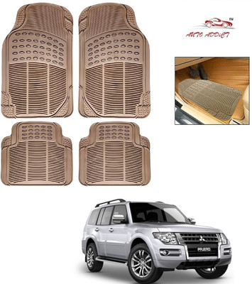 AuTO ADDiCT Rubber Standard Mat For  Mitsubishi Pajero(Beige)