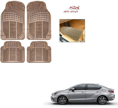 AuTO ADDiCT Rubber Standard Mat For  Honda New City(Beige)