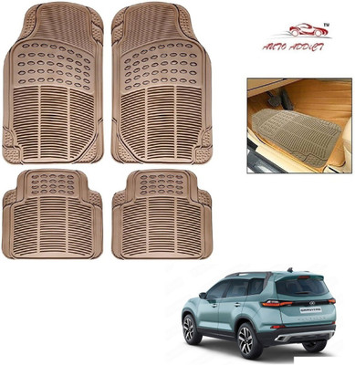 AuTO ADDiCT Rubber Standard Mat For  Tata Nexon EV(Beige)