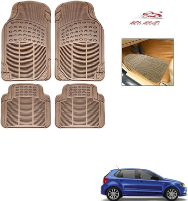 AuTO ADDiCT Rubber Standard Mat For  Volkswagen Polo GT(Beige)