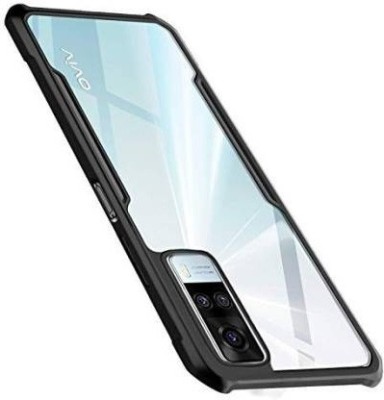 jpmobilecases Back Cover for VIVO Y51, Vivo Y51 2020, Vivo Y31, Vivo Y51A(Black, Transparent, Shock Proof, Pack of: 1)