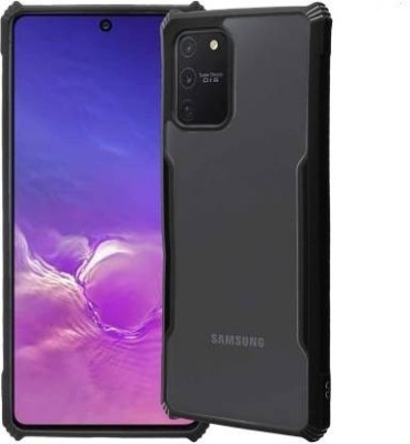 NIKICOVER Bumper Case for Samsung Galaxy S10 Lite, Samsung Galaxy A91(Black, Transparent, Shock Proof)