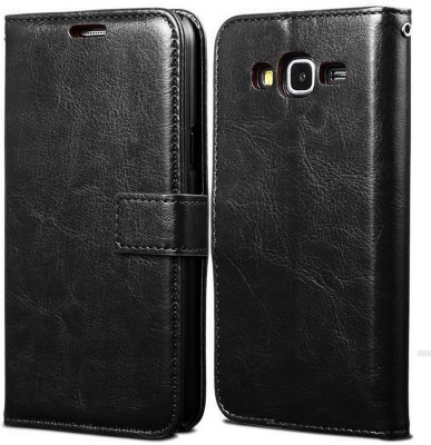 Casotec Flip Cover for Samsung Galaxy J7(Black, Pack of: 1)