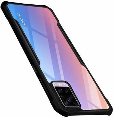 KGL KING Front & Back Case for VIVO V20(Black, Transparent, Shock Proof)