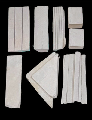 Brighty 1 kg white slate bar chips grooves kitkatt pencil cube slate stone pure natural earthy soft Billards Chalk box(10 Sticks)