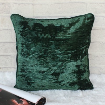 Dekor World Cotton Cushions & Pillows Cover(Pack of 2, 60 cm*60 cm, Dark Green)