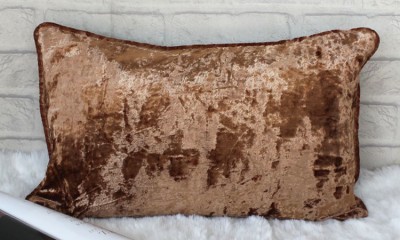 Dekor World Cotton Cushions & Pillows Cover(Pack of 2, 45 cm*70 cm, Brown)