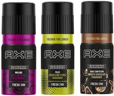 AXE DARK, PROVOKE AND PULSE DEODRANT COMBO Deodorant Spray  -  For Men