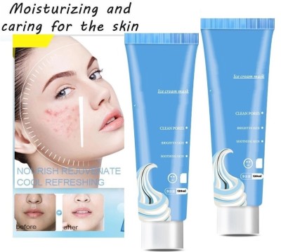 ADJD Ice Cream Mask, Blackheads Acne Remover Smear Moisturizing Mask Cleansing & Shrinking Pores Sleeping Mask combo(240 ml)