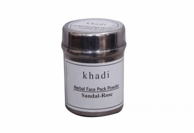 KHADI INDIA Ayurvedic Rose Sandal Face Pack Powder 50g(50 g)