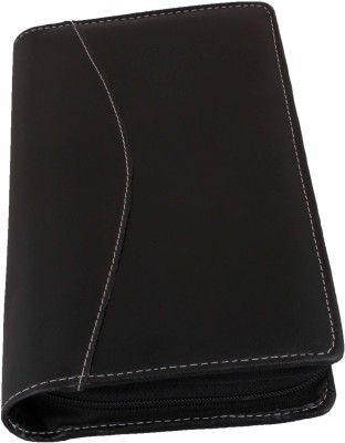ZesTale leatherette Cheque book holder/Document holder(Set Of 1, Black)