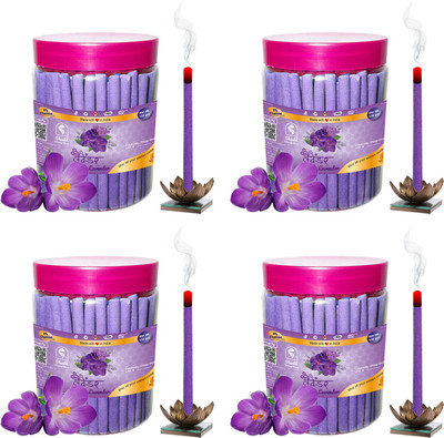 Shankh Lavender Dhoop Stick (Incense Stick) Pack of 600 gram (150 + 150 + 150 + 150) Fragrance Lavender(600 g, Set of 1)