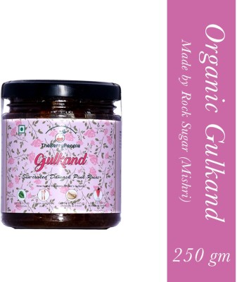 The Berry People Natural Organic Gulkand | Made from Sun Cooked Damask Rose | Natural, Rich in Calcium and Antioxidants | Helps in Digestion 250 g