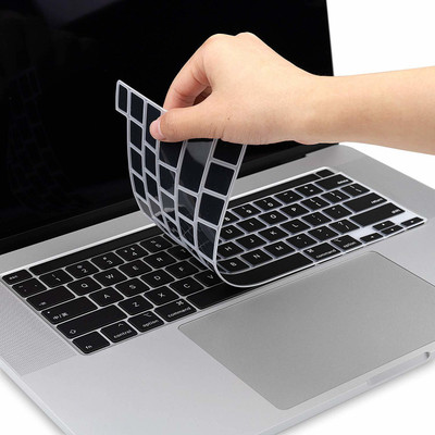 RAYA Keyboard Protector Silicone Cover for 2020 & 2021 Apple MacBook Pro 13inch and Apple MacBook Pro M1 Laptops Apple MacBook Pro Keyboard Skin(Black)