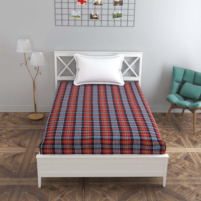7 CLOUDS INDIA Zippered Single Size Mattress Cover(Multicolor)