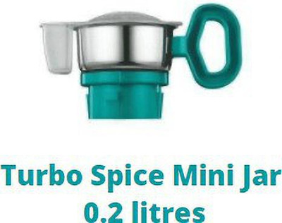 Touch N Feel Replacement Turbo Spice Mini Jar Compatible with Preethi Aries/Taurus/Zodiac/Zion Mixer Grinder Models (Green) Mixer Juicer Jar(0.2 L)
