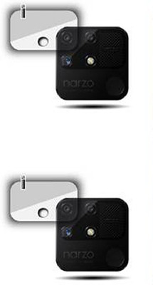 DAFFIN Back Camera Lens Glass Protector for Realme Narzo 50A(Pack of: 2)