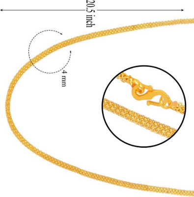 Jagsun On Point Fancy Gold-Plated Chain Gold-plated Plated Brass Chain