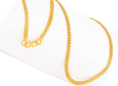 Jagsun On Point Most Popular Interlink Criss Cross Pattern Gold-Plated Chain Gold-plated Plated Brass Chain