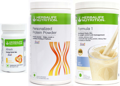 Herbalife Nutrition formula 1 kulfi (500g)+ protien powder (400g)+ afresh lemon (50g) Plant-Based Protein(950 g, (soy+kulfi+lemon))
