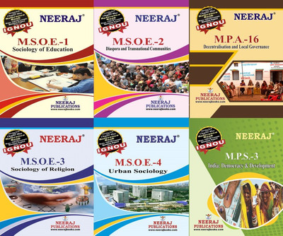 IGNOU MSOE-001 : Sociology Of Education MSOE-002 : Diaspora And Transnational Communities MSOE-003 : Sociology Of Religion MSOE-004 : Urban Sociology MPA : 16 Decentralisation & Local Governance MPS : 3 India: Democracy & Development(Paperback, Experts Panel of Neeraj Publication) IGNOU MSOE-001 : Sociology Of Education MSOE-002 : Diaspora And Transnational Communities MSOE-003 : Sociology Of Religion MSOE-004 : Urban Sociology MPA : 16 Decentralisation & Local Governance MPS : 3 India: Democracy & Development(Paperback, Experts Panel of Neeraj Publication)