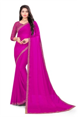 fashion Day Embroidered Bollywood Georgette Saree(Pink)