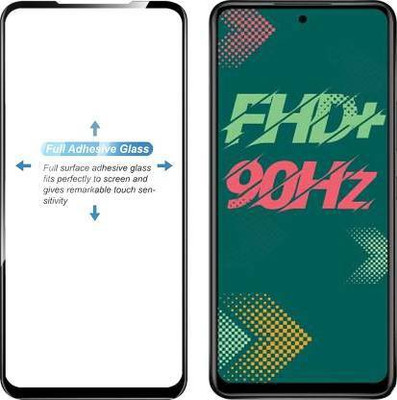 NIMBUDA Edge To Edge Tempered Glass for Infinix Hot 11S(Pack of 1)