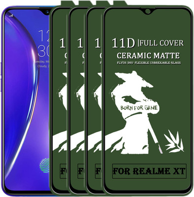 MaxR Edge To Edge Tempered Glass for OPPO REALME XT(Pack of 4)