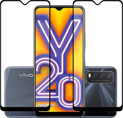 CHEPSU Edge To Edge Tempered Glass for VIVO Y20A(Pack of 2)