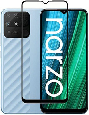 AKSHUD Edge To Edge Tempered Glass for Realme Narzo 50A(Pack of 1)