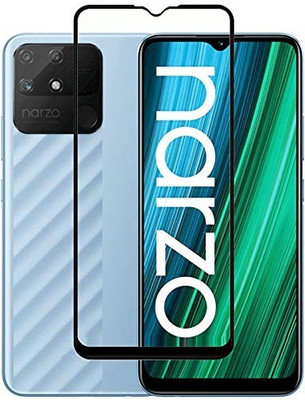 GDBUY Edge To Edge Tempered Glass for Realme Narzo 50A(Pack of 1)