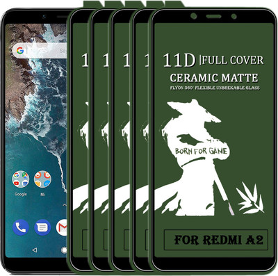 MaxR Edge To Edge Tempered Glass for Mi A2(Pack of 5)