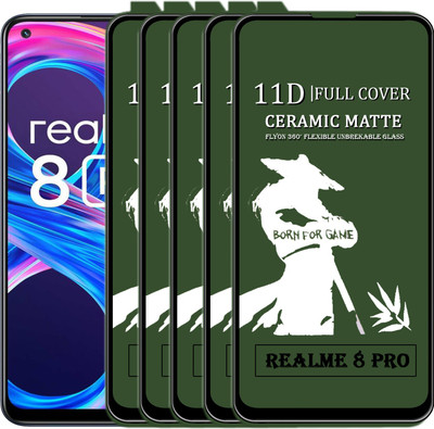 MaxR Edge To Edge Screen Guard for REALME 8 PRO(Pack of 3)