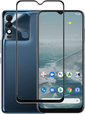 ECMERED Edge To Edge Tempered Glass for Tecno Spark 8(Pack of 1)