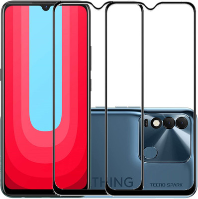 AARERED Edge To Edge Tempered Glass for Tecno Spark 8(Pack of 2)