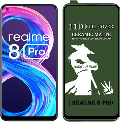 MaxR Edge To Edge Tempered Glass for REALME 8 PRO(Pack of 1)
