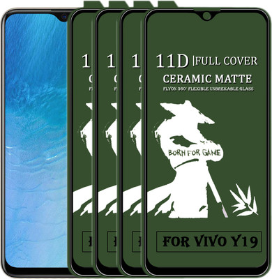 MaxR Edge To Edge Tempered Glass for VIVO Y19(Pack of 4)